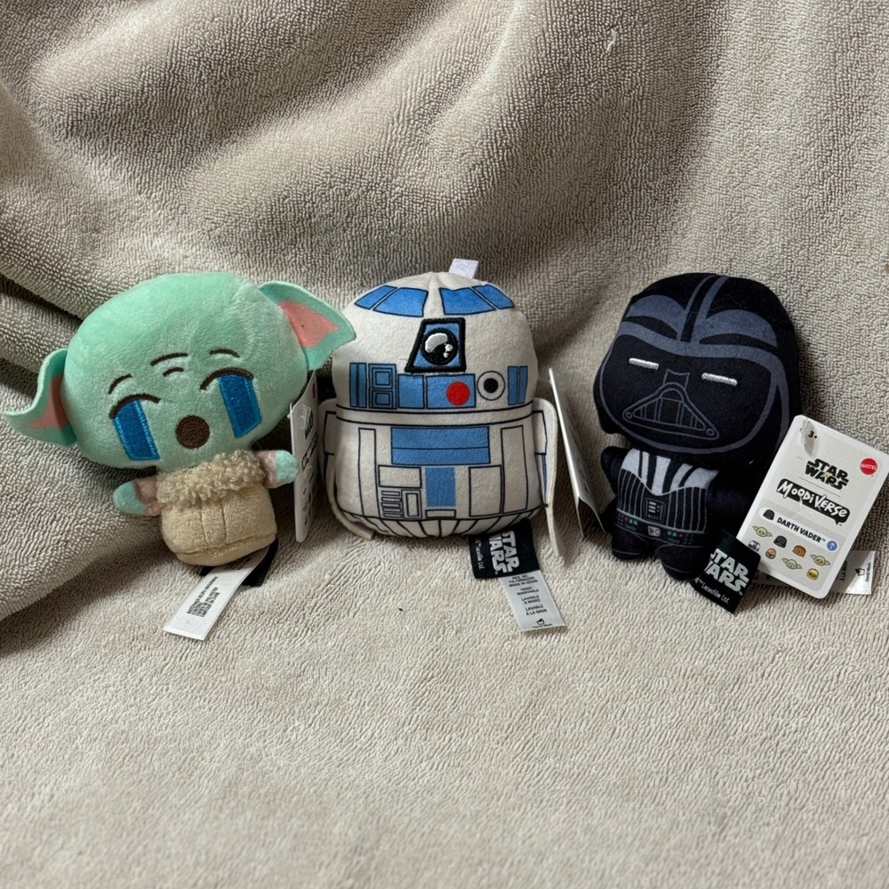 Star Wars MoodiVerse Plush Grogu Baby Yoda R2-D2 Darth‎ Vader Toy Mattel Kids